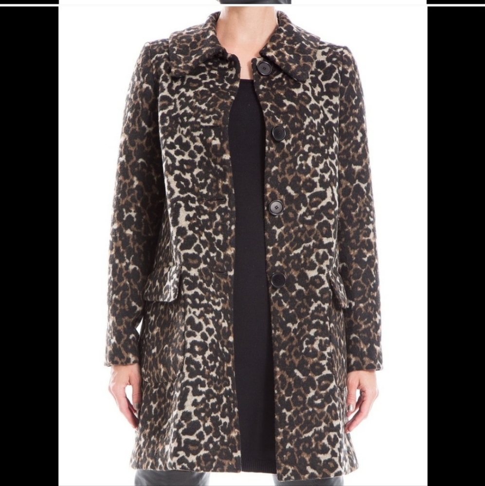 Nordstrom Leopard Print Long Coat